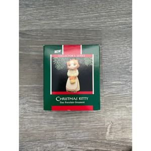 1989 Hallmark Keepsake Christmas Kitty Ornament